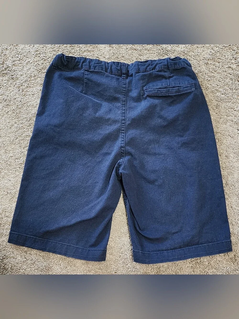 Boys Size 16 Plus Adjustable Built In Flex Navy Uniform Shorts (x2), Old Navy